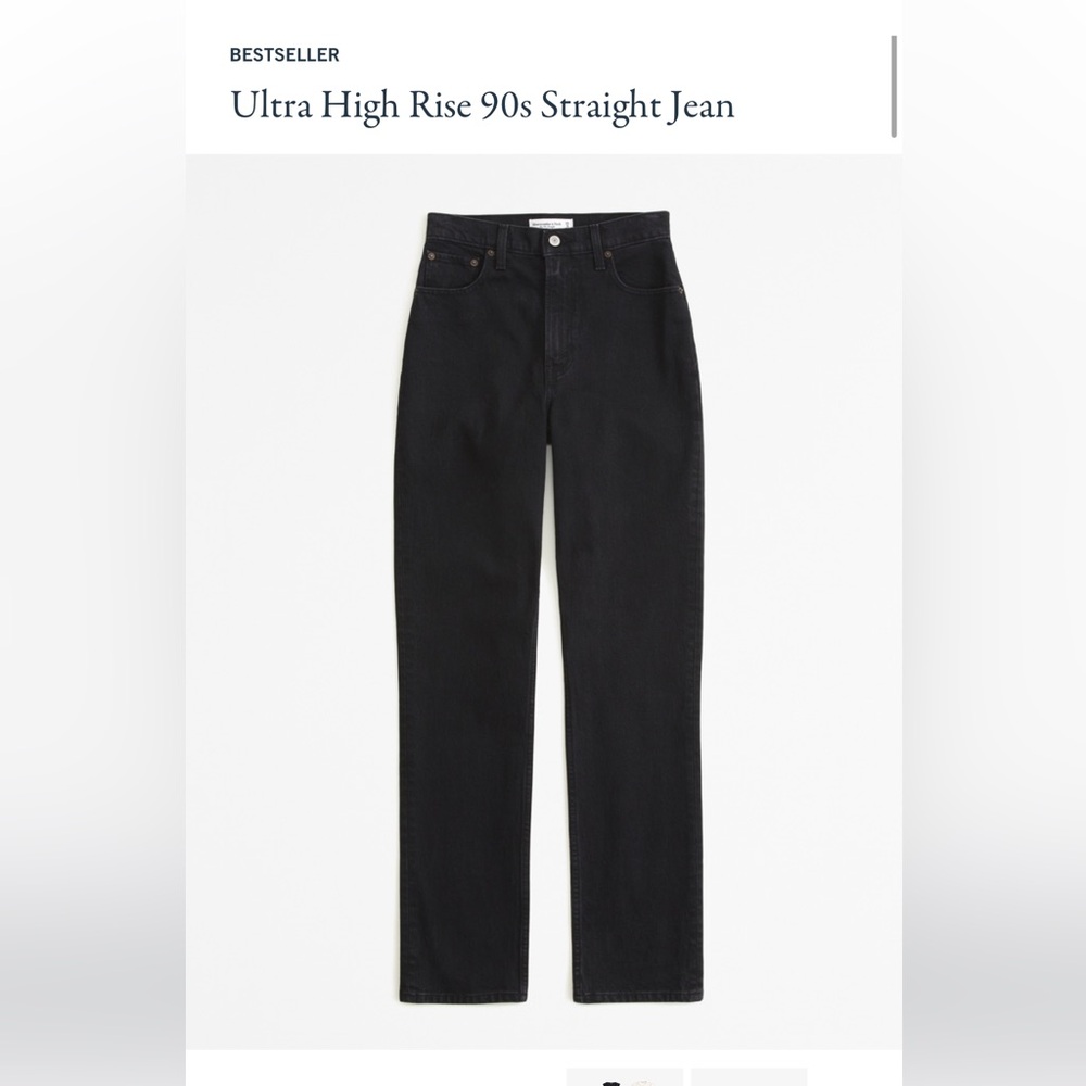 Abercrombie Ultra high-rise 90s straight Jean